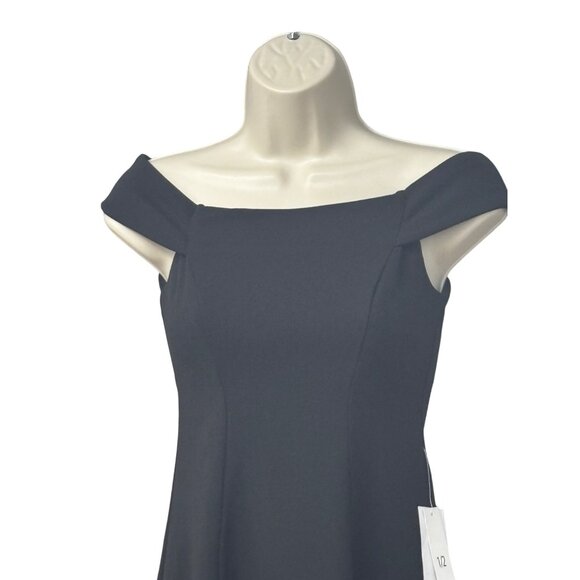 Teeze Me Juniors' Off-The-Shoulder Party Dress, Black, Sz. 13 - Picture 3 of 13